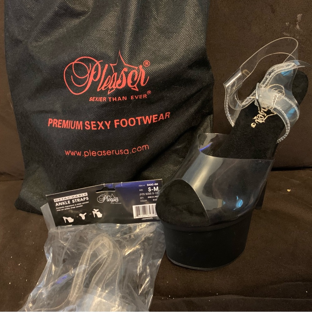 Pleaser black heels